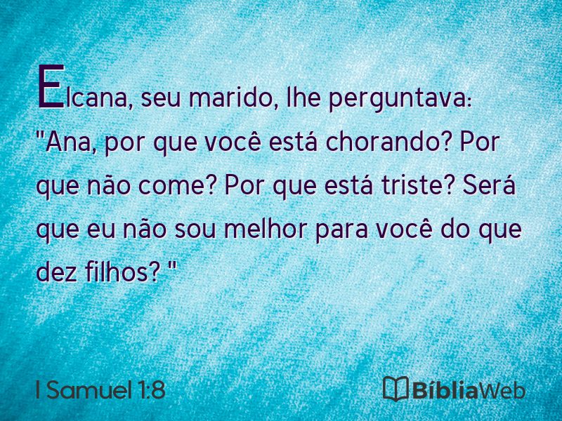 I Samuel 1:8 em imagem para compartilhar