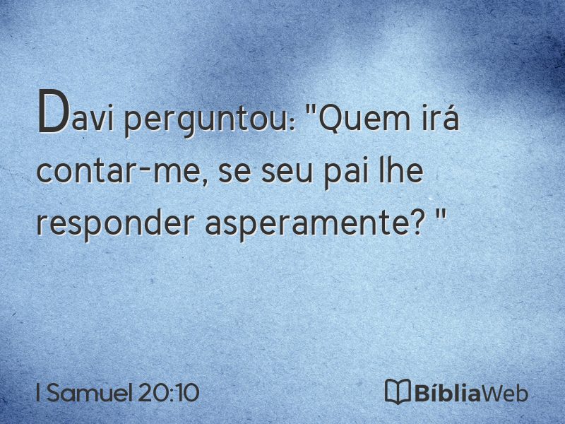 I Samuel 20:10 em imagem para compartilhar