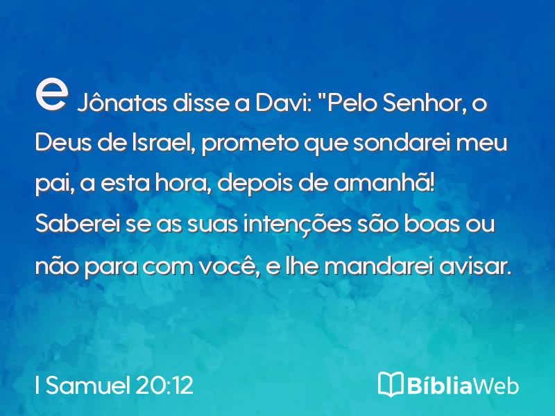 I Samuel 20:12 em imagem para compartilhar
