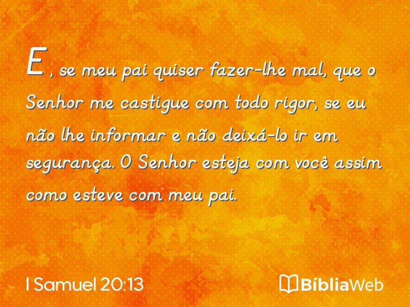 I Samuel 20:13 em imagem para compartilhar