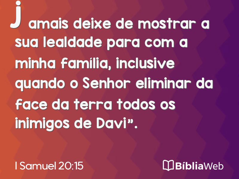 I Samuel 20:15 em imagem para compartilhar