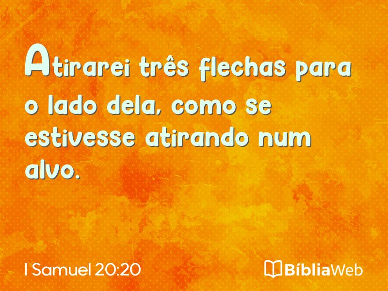 I Samuel 20:20 em imagem para compartilhar