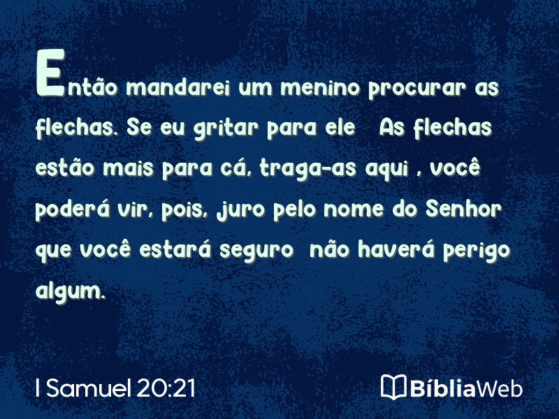 I Samuel 20:21 em imagem para compartilhar