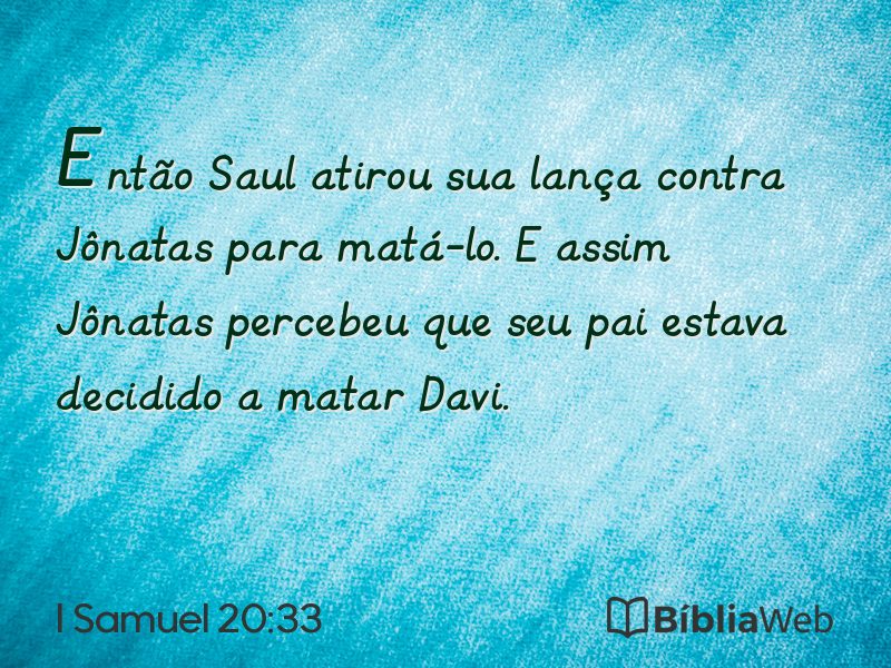 I Samuel 20:33 em imagem para compartilhar