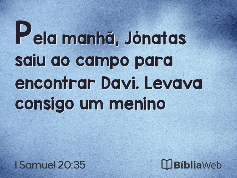 I Samuel 20:35 em imagem para compartilhar