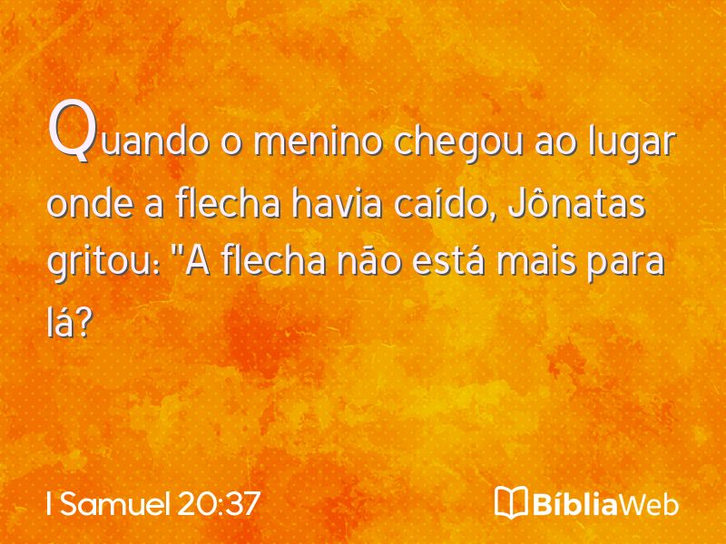I Samuel 20:37 em imagem para compartilhar