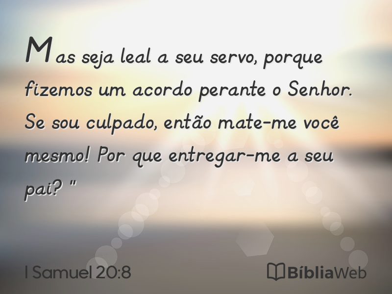 I Samuel 20:8 em imagem para compartilhar