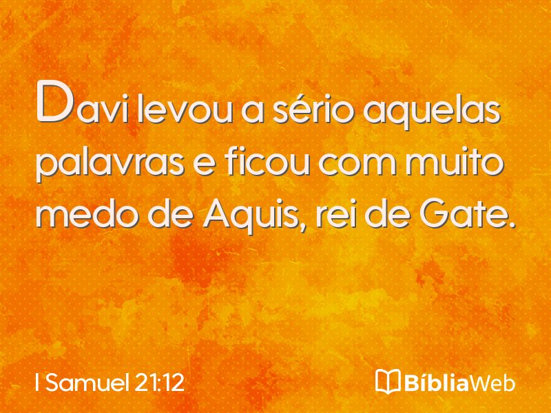 I Samuel 21:12 em imagem para compartilhar