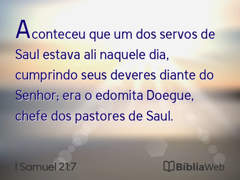 I Samuel 21:7 em imagem para compartilhar