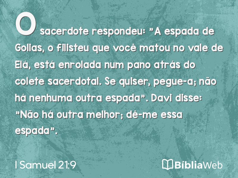 I Samuel 21:9 em imagem para compartilhar