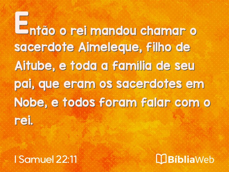 I Samuel 22:11 em imagem para compartilhar