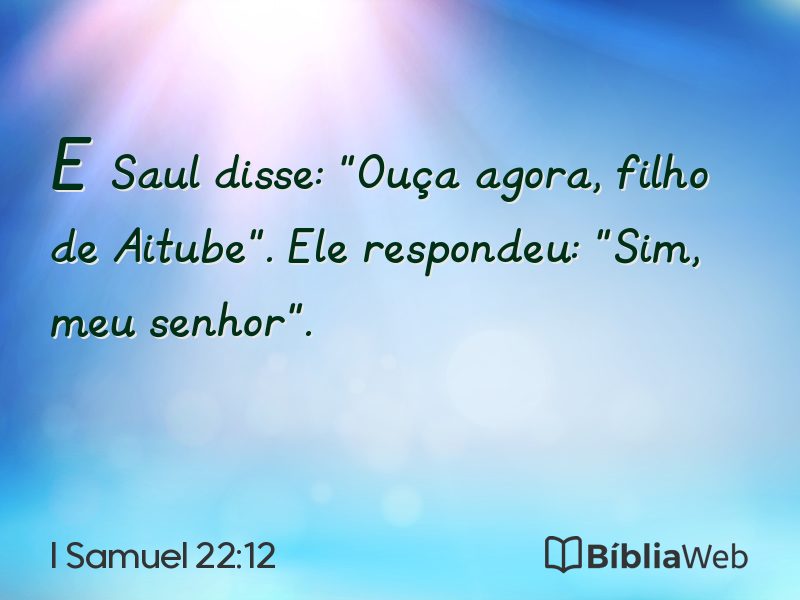 I Samuel 22:12 em imagem para compartilhar