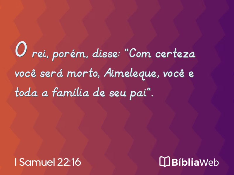 I Samuel 22:16 em imagem para compartilhar