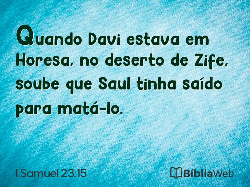 I Samuel 23:15 em imagem para compartilhar