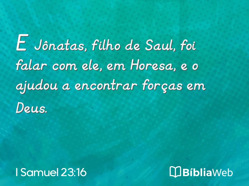 I Samuel 23:16 em imagem para compartilhar