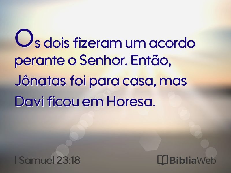 I Samuel 23:18 em imagem para compartilhar