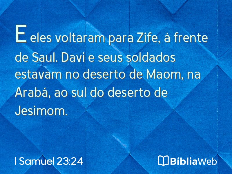 I Samuel 23:24 em imagem para compartilhar