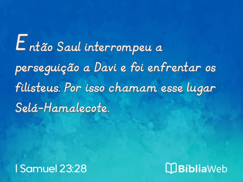 I Samuel 23:28 em imagem para compartilhar