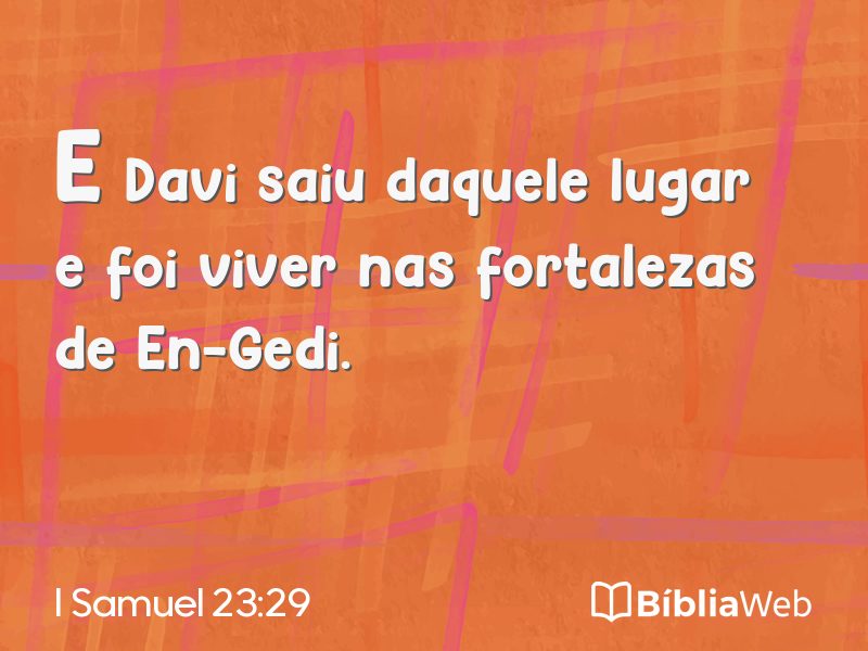 I Samuel 23:29 em imagem para compartilhar