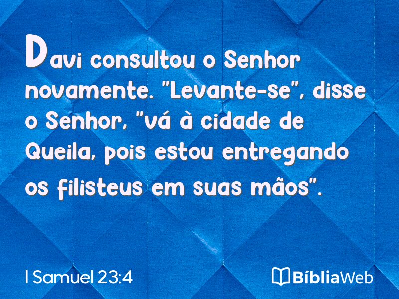 I Samuel 23:4 em imagem para compartilhar
