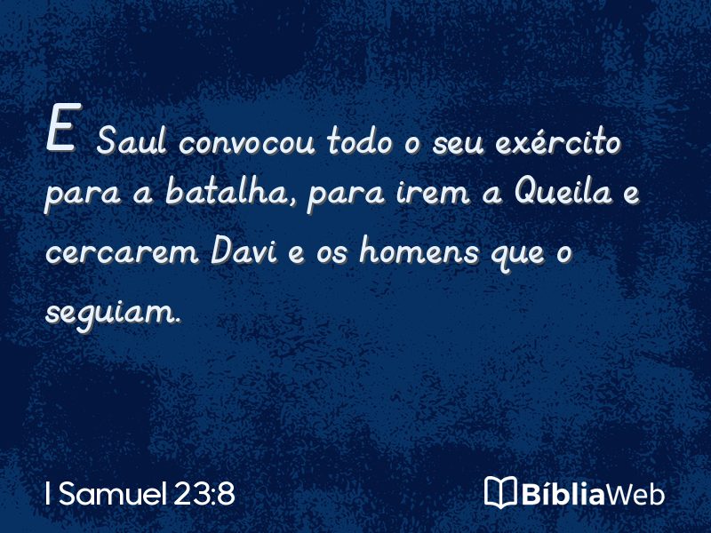 I Samuel 23:8 em imagem para compartilhar