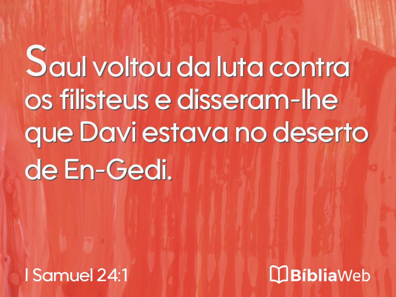 I Samuel 24:1 em imagem para compartilhar