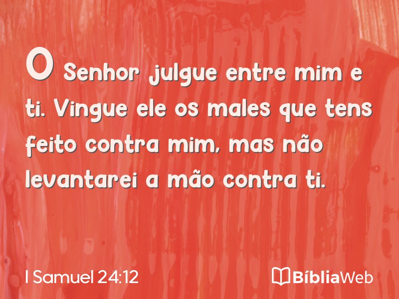 I Samuel 24:12 em imagem para compartilhar