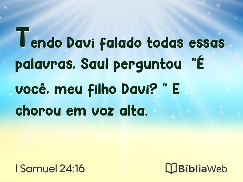 I Samuel 24:16 em imagem para compartilhar