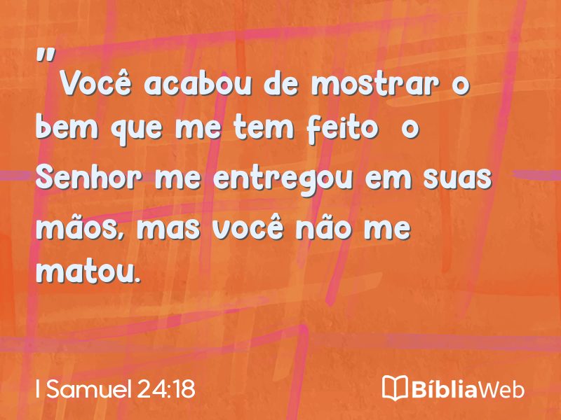 I Samuel 24:18 em imagem para compartilhar