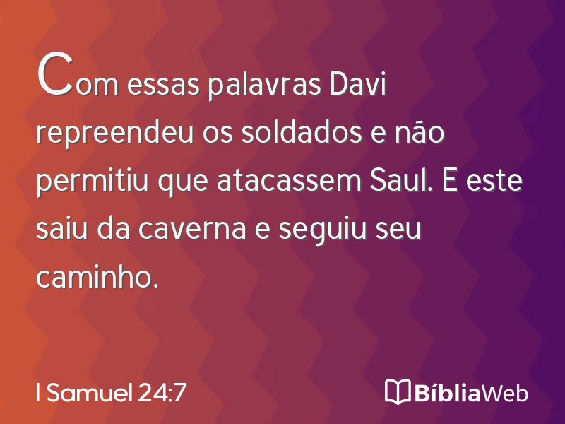 I Samuel 24:7 em imagem para compartilhar