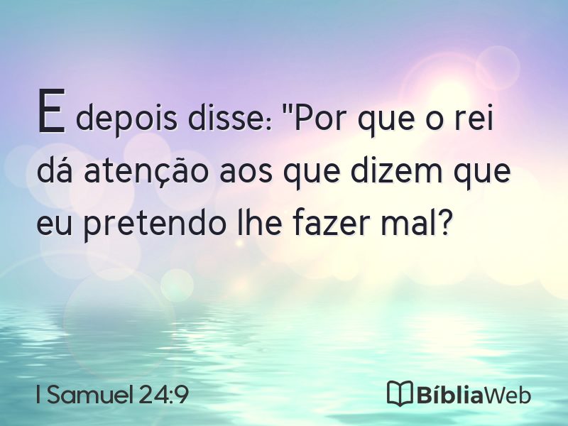 I Samuel 24:9 em imagem para compartilhar
