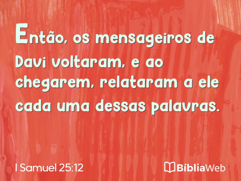 I Samuel 25:12 em imagem para compartilhar