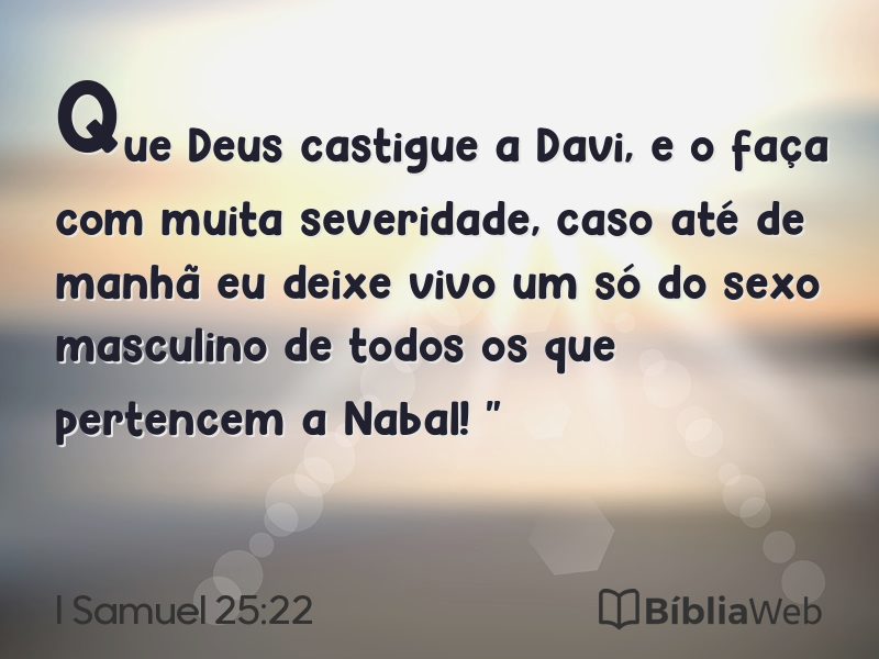 I Samuel 25:22 em imagem para compartilhar