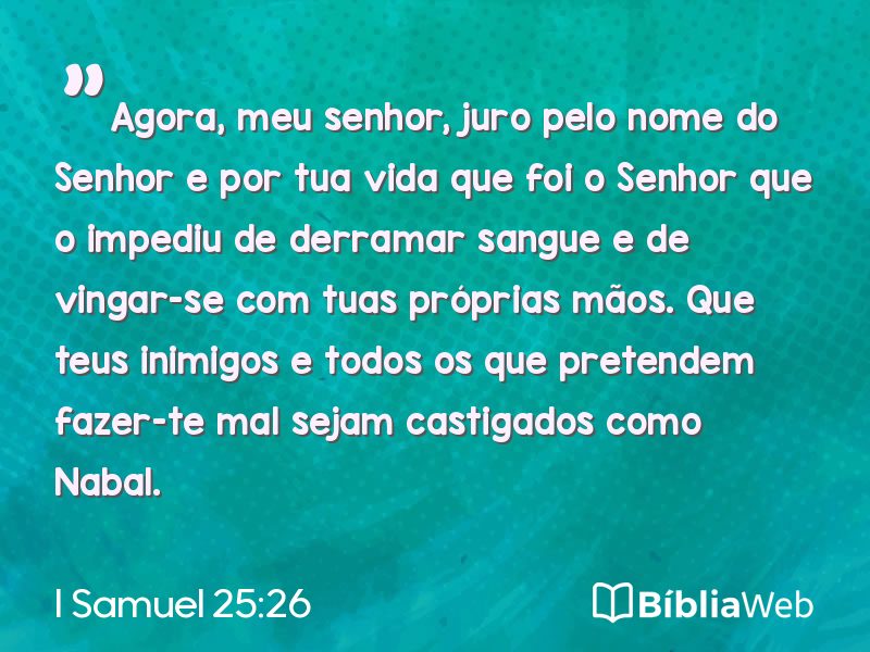 I Samuel 25:26 em imagem para compartilhar