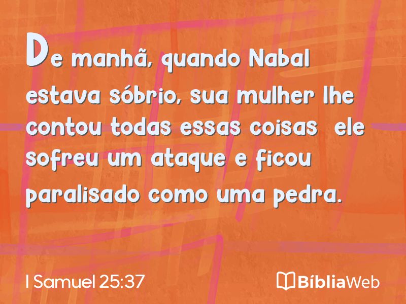 I Samuel 25:37 em imagem para compartilhar