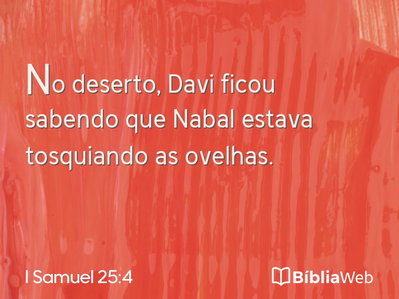 I Samuel 25:4 em imagem para compartilhar