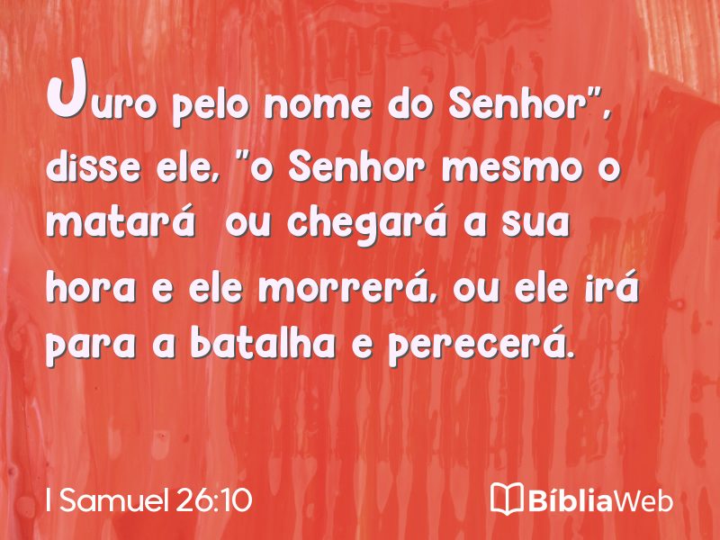 I Samuel 26:10 em imagem para compartilhar