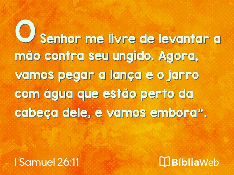 I Samuel 26:11 em imagem para compartilhar