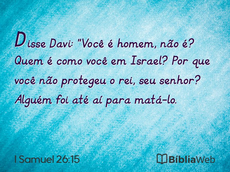 I Samuel 26:15 em imagem para compartilhar
