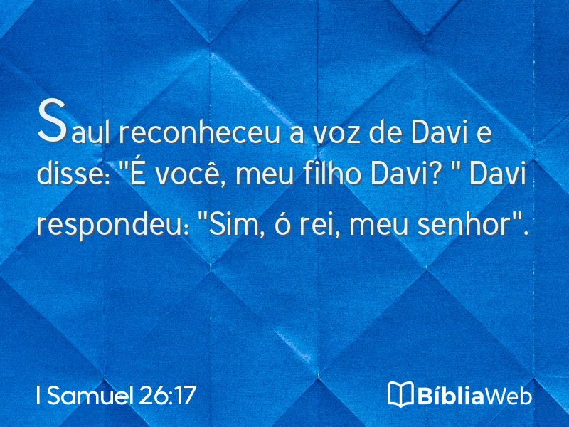 I Samuel 26:17 em imagem para compartilhar