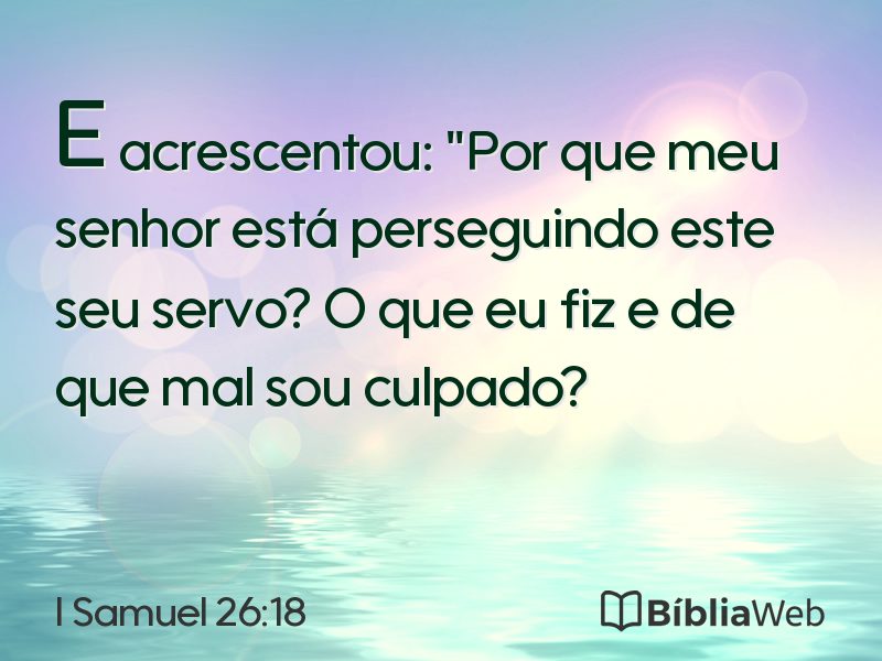 I Samuel 26:18 em imagem para compartilhar