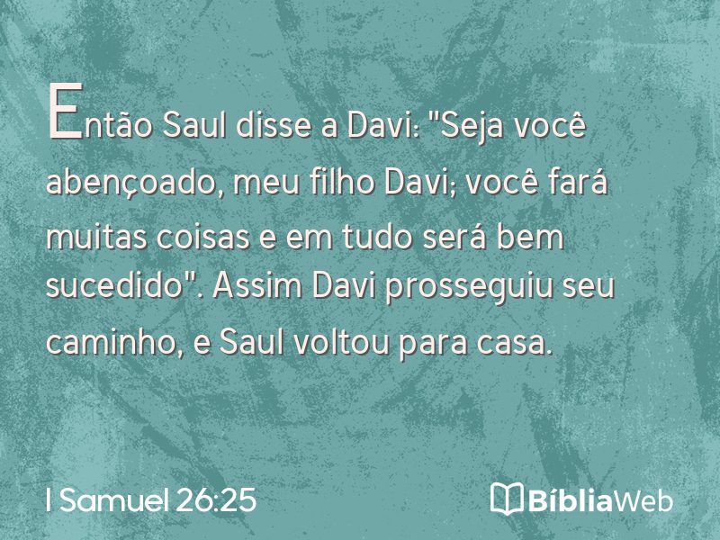 I Samuel 26:25 em imagem para compartilhar