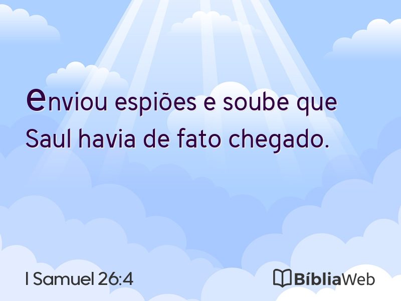 I Samuel 26:4 em imagem para compartilhar