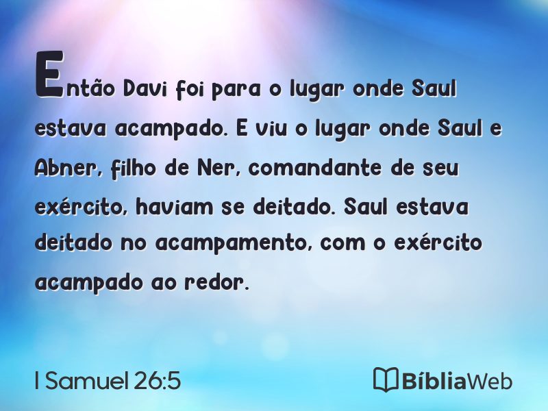 I Samuel 26:5 em imagem para compartilhar