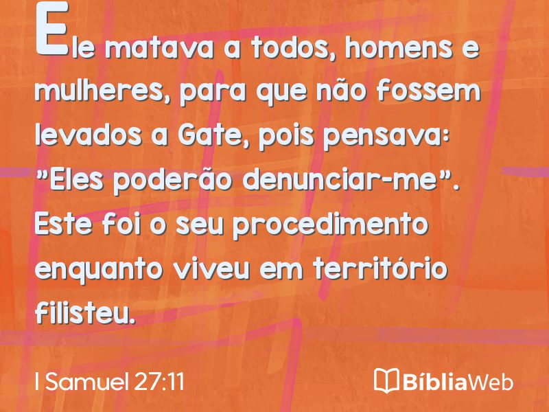 I Samuel 27:11 em imagem para compartilhar