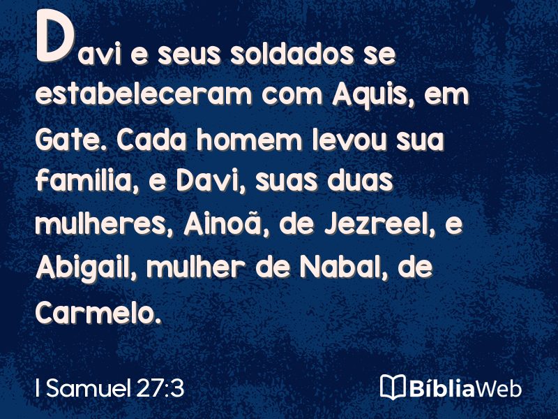 I Samuel 27:3 em imagem para compartilhar