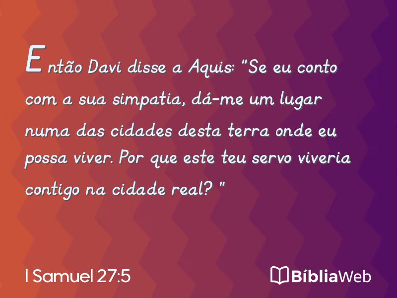 I Samuel 27:5 em imagem para compartilhar