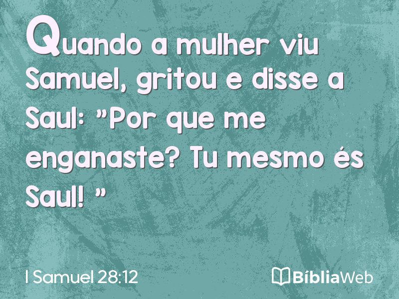 I Samuel 28:12 em imagem para compartilhar