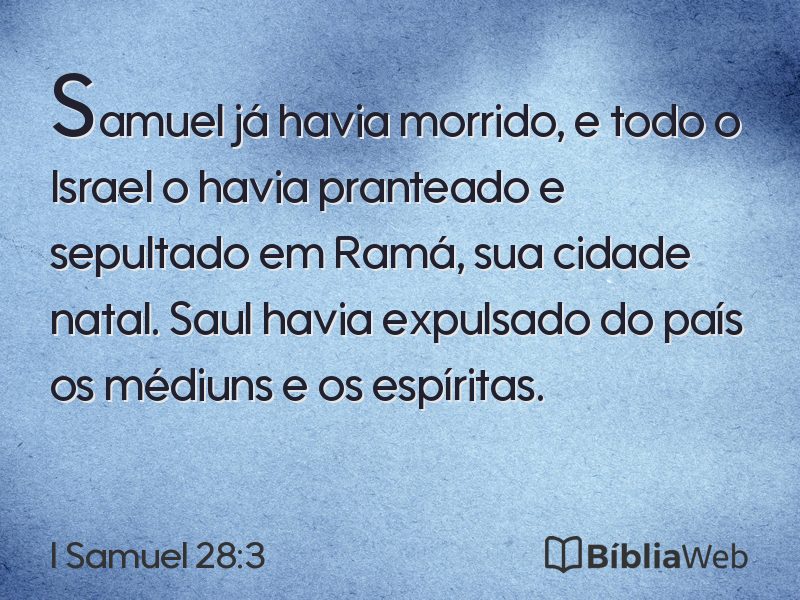 I Samuel 28:3 em imagem para compartilhar