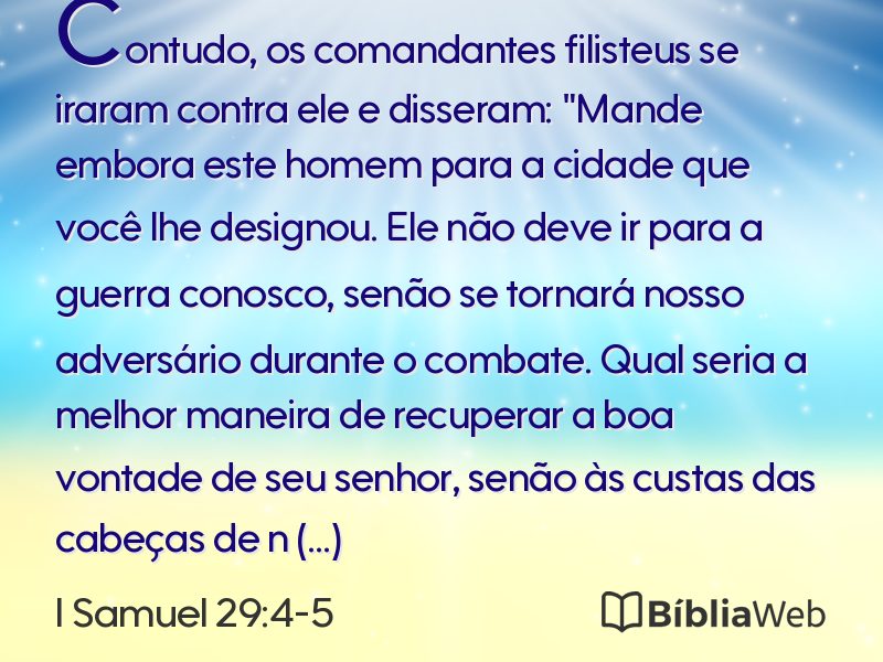 I Samuel 29:4-5 em imagem para compartilhar